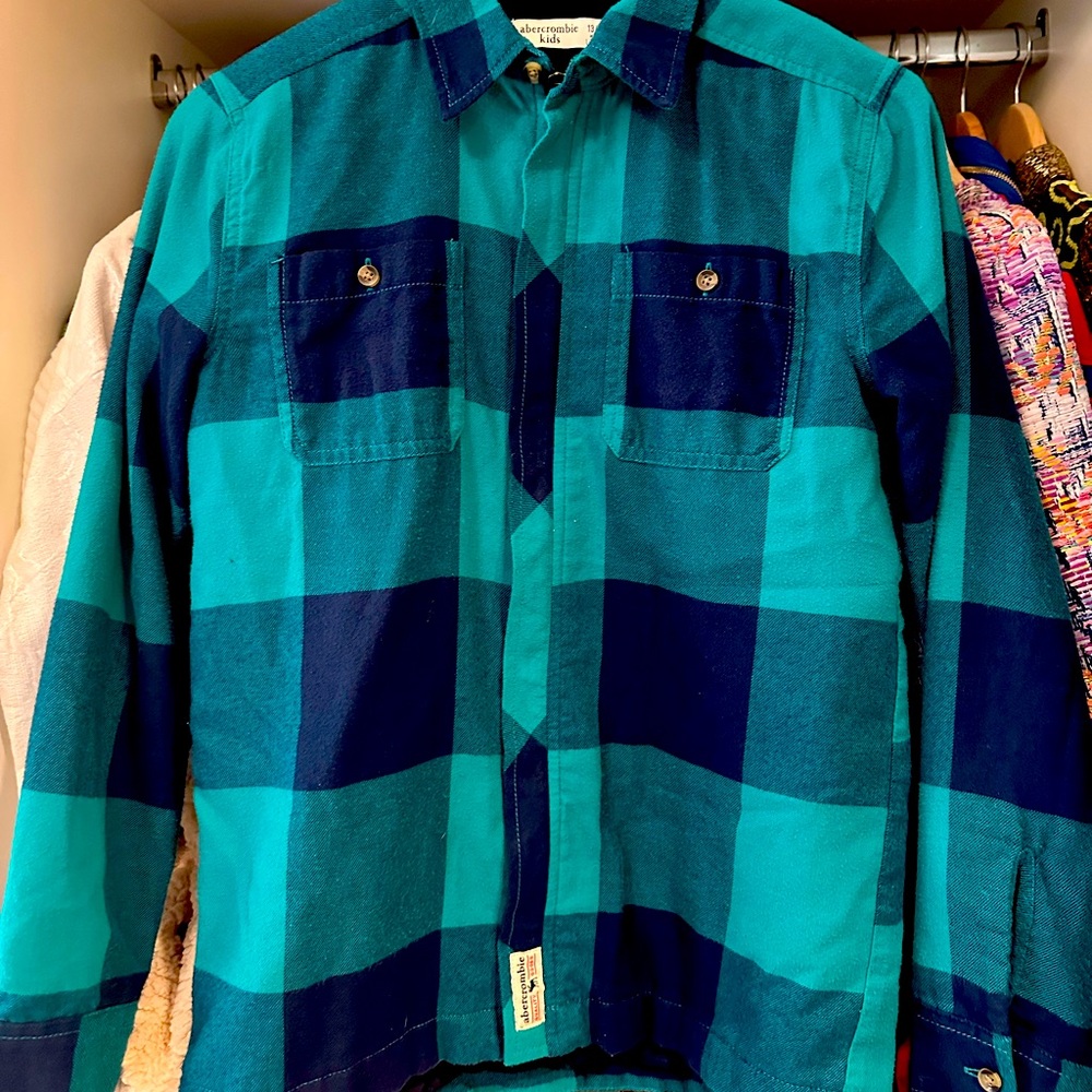 Abercrombie kids flannel shirt